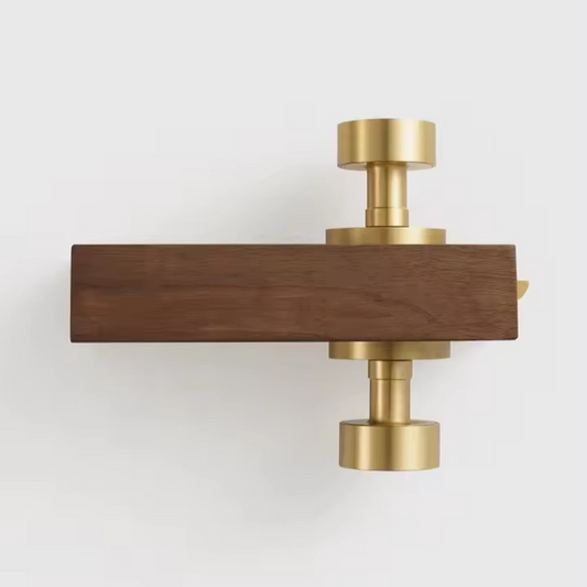 Bessel doorknob handle set viewed from front showing knob profile and rose plate