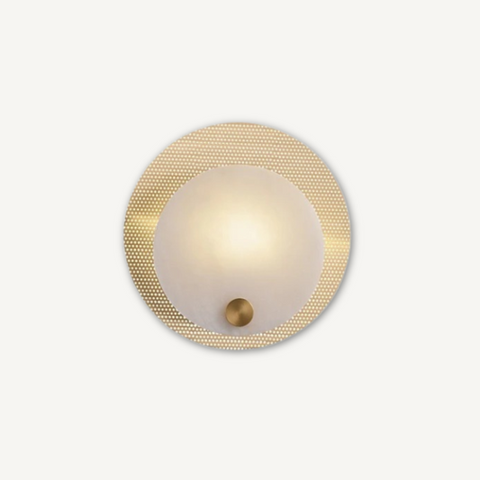 Marcello | Copper Marble Round Wall Lamp