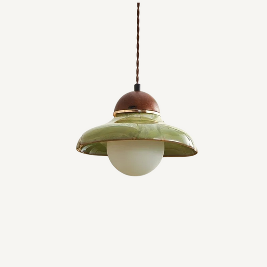 ÉLODIE| Green Ceramic Pendant Light
