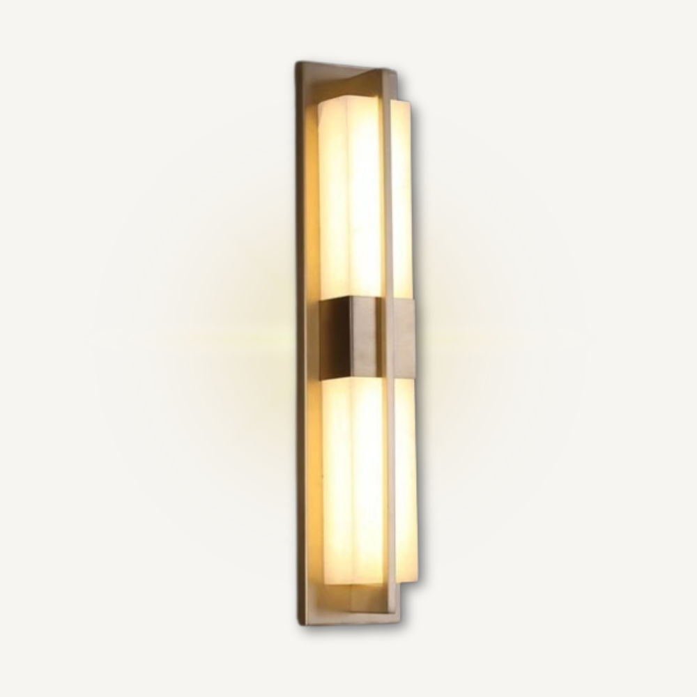 Vittoria | Copper Alabaster Double Scone Wall Lamp