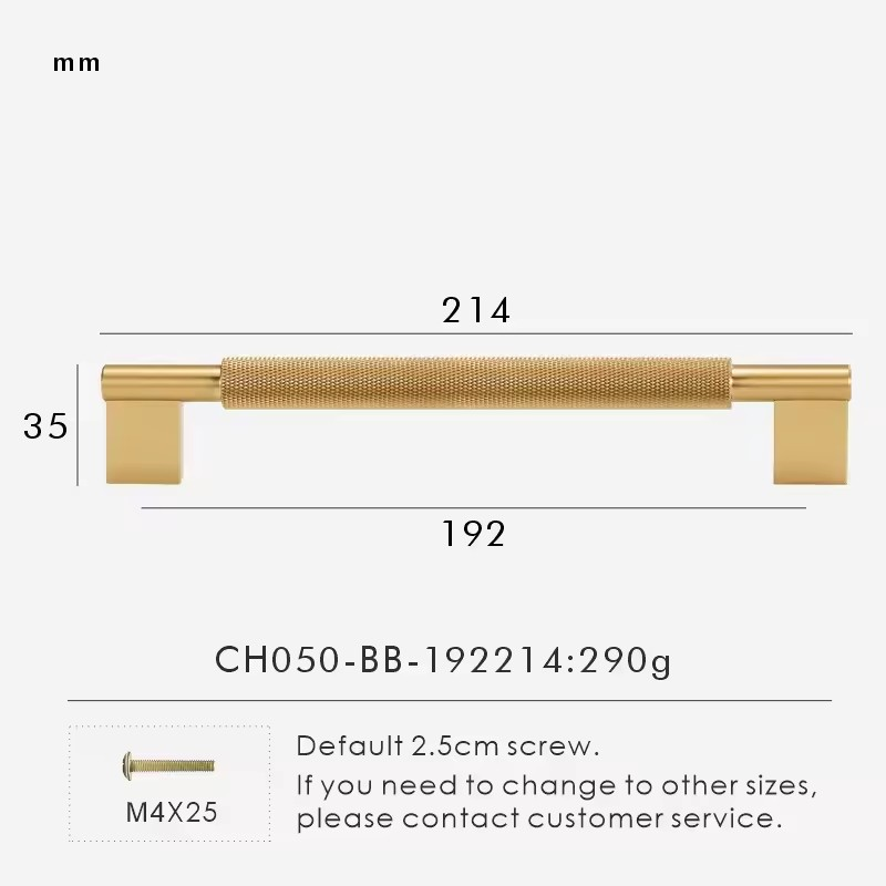 ISADORA | Solid Brass Knurled T-Bar Handle