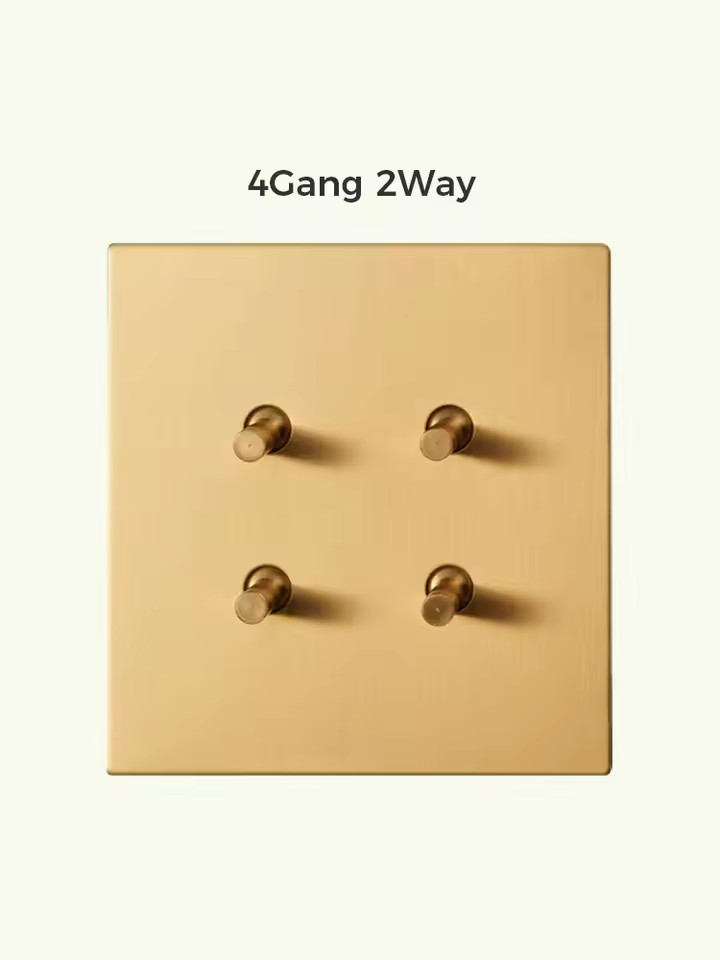 HARLOW | Gold Copper Toggle Switch
