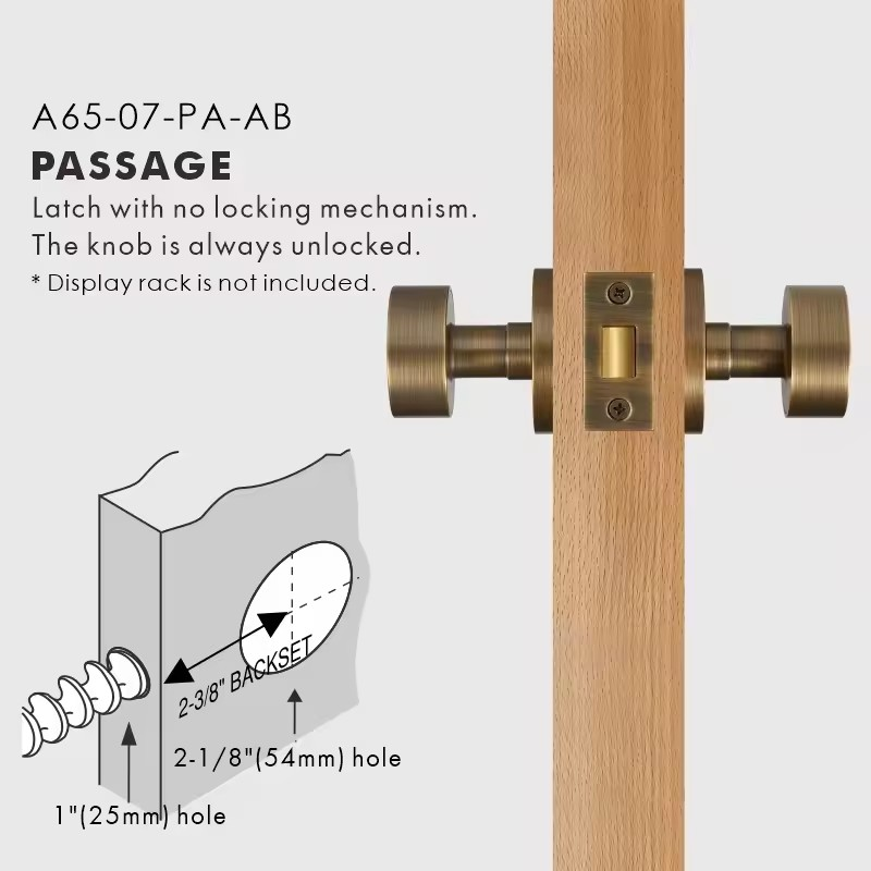 BESSEL | Standard Doorknob Handle Set