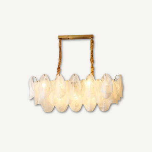 COLETTE| Linear French Vintage Glass Chandelier