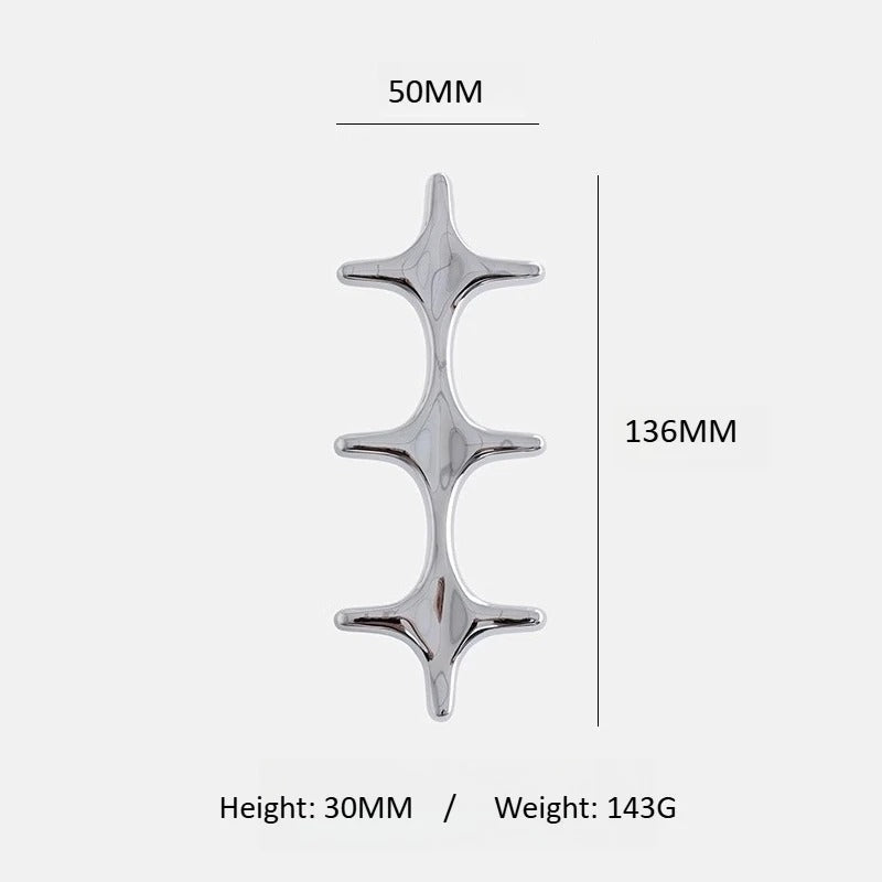 CROSS | Chrome Cross Cabinet Handle