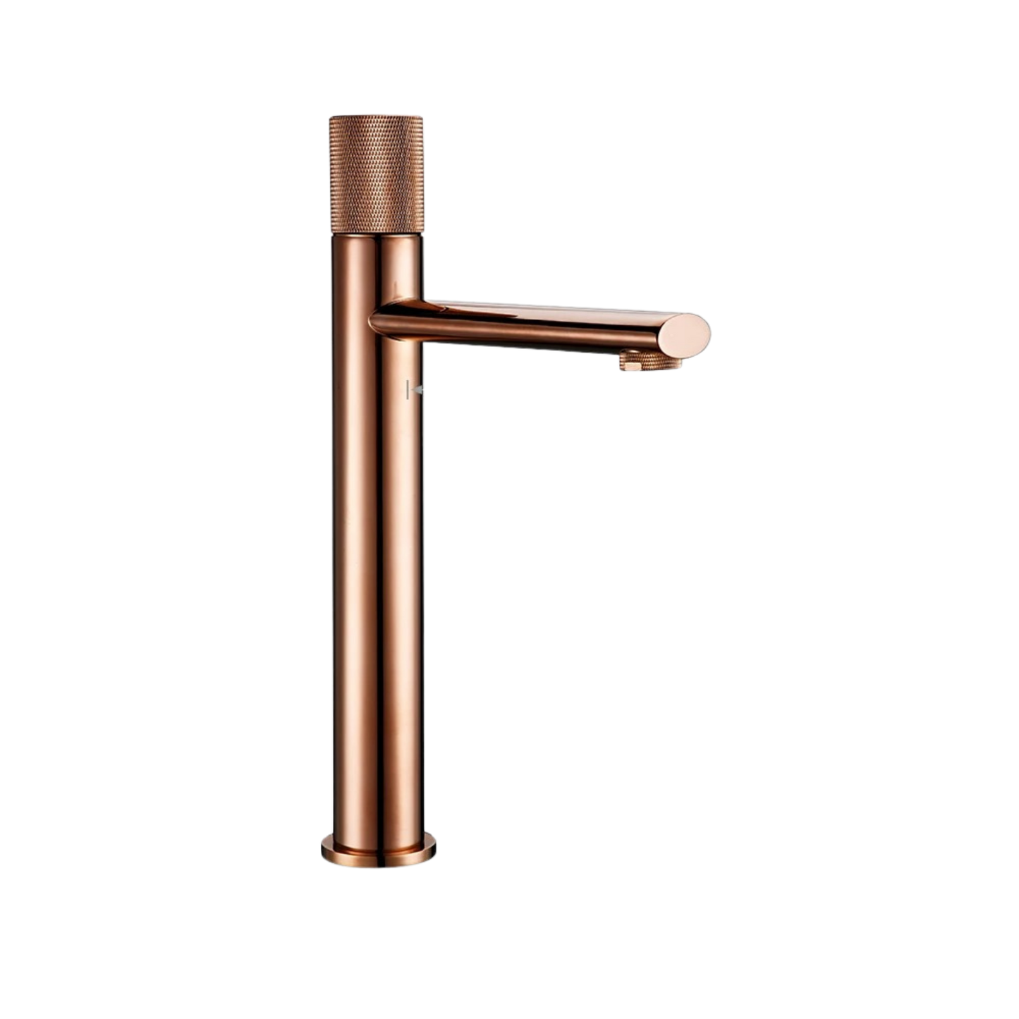 ARTHUR | Rose Gold Knurled Basin Faucet