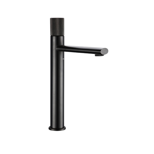 ARTHUR | Gunmetal Knurled Basin Faucet