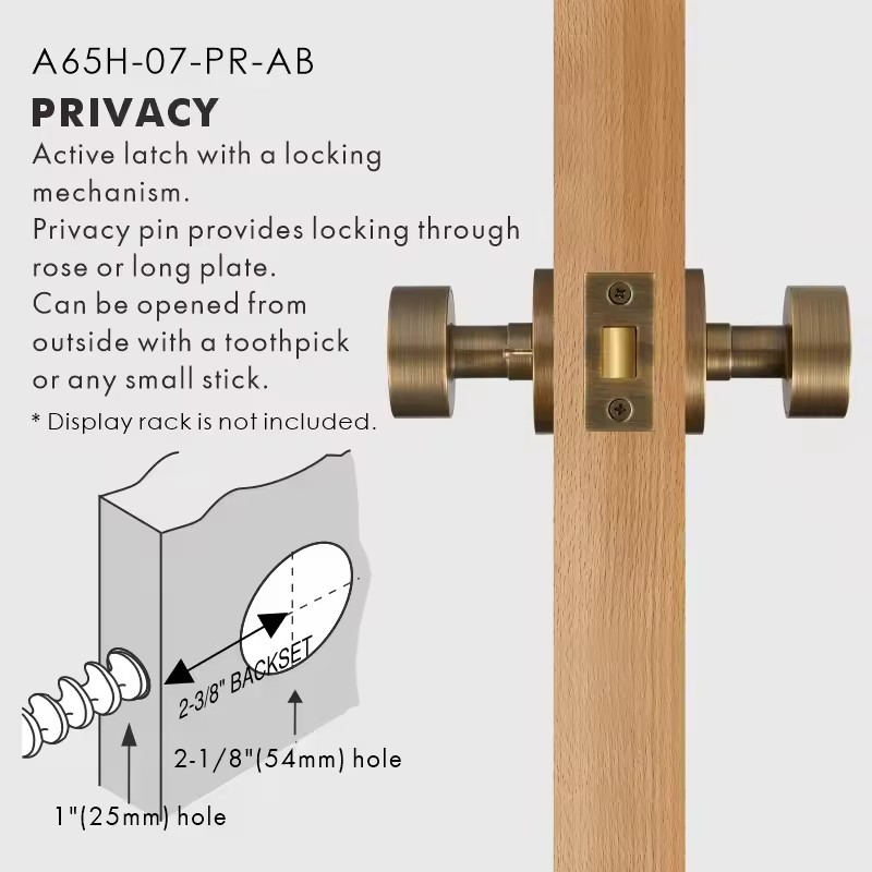 BESSEL | Standard Doorknob Handle Set