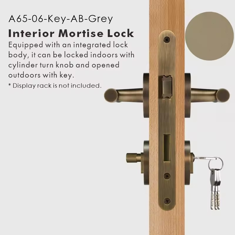 GENEVIVE | Real Leather & Brass Door Lever Handle Set