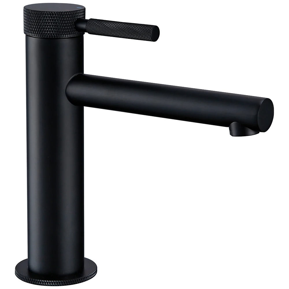 FELIX | Matte Black Knurled Basin Faucet