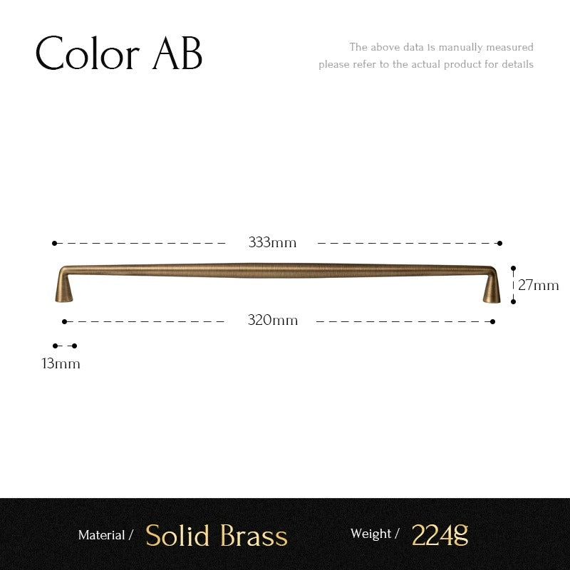 Dimensions guide for TRURO anti-snag cabinet pull showing 96mm, 128mm, and 160mm hole centre spacing options