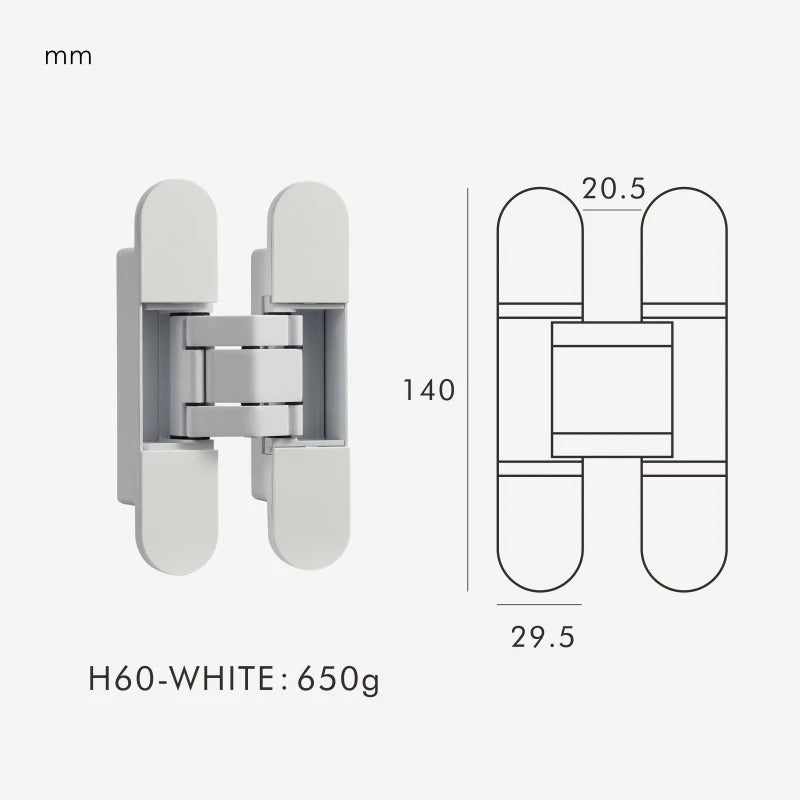 Invisible Concealed Door Hinge