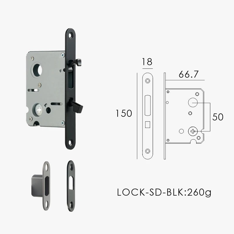 AMALFI | Integrated Pocket Sliding Door Lock