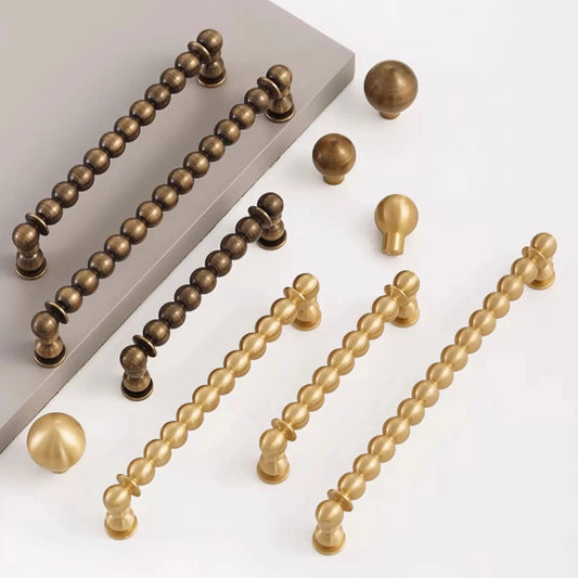 OLLIE | Brass Round Ball Pull Bar