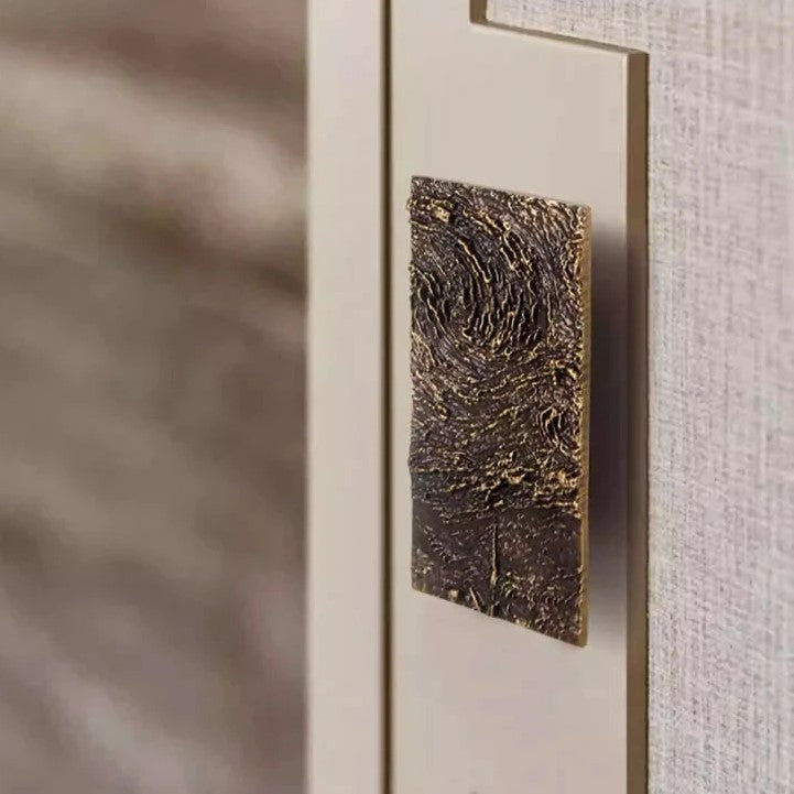 SIDNEY | Rectangle Double Door Antique Brass Handle