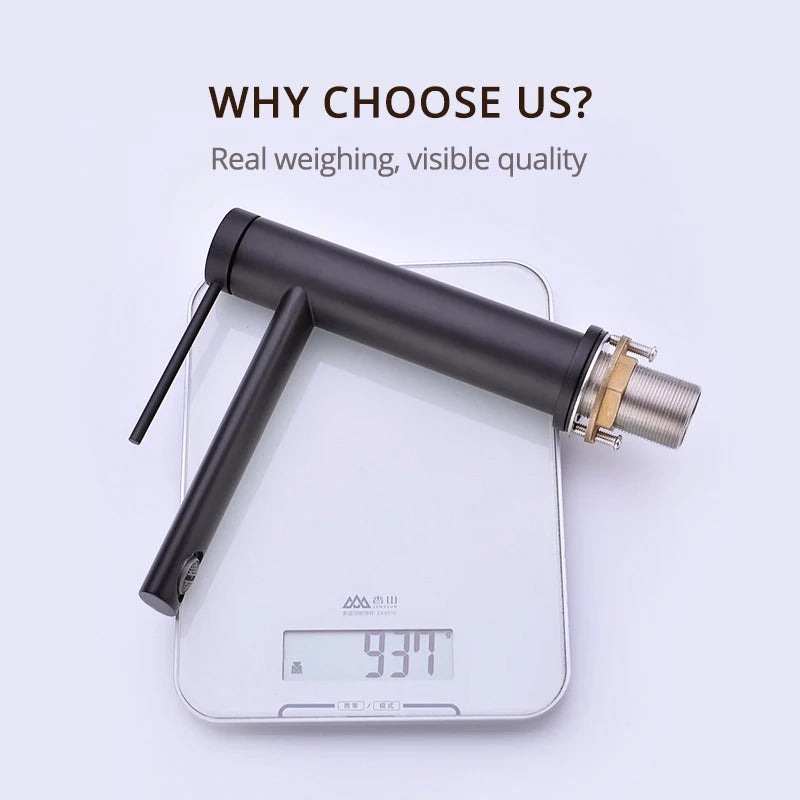 OSCAR |  Rose Gold Deck Mounted Single Handle Bathroom Sink Mixer Faucet