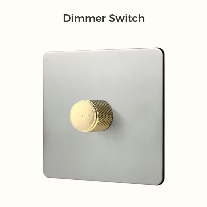 HARLOW | Silver Switch Plate