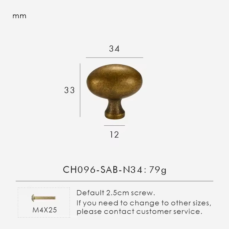 JULIETTE | Solid Brass Egg Door Knob