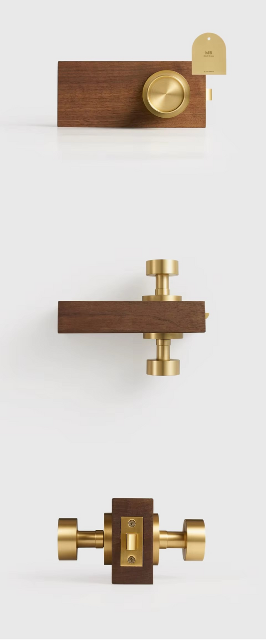 Bessel thumb turn viewed at side angle showing lever depth and profile