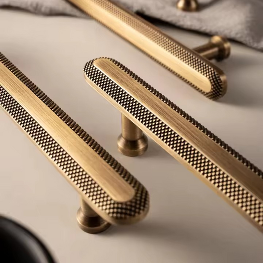 Mixed metal finishes in a kitchen — designer rules for mixing brass hardware by Atelier De Luxe