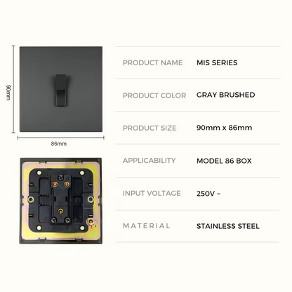 WINDSOR | Stainless Steel Switch Plate