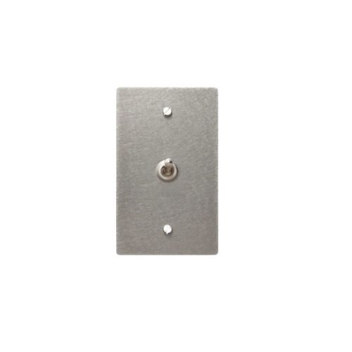 Retro 1-Gang Rocker Switch | Solid Brass Wall Plate