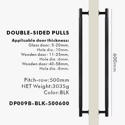 ROSALIND | Solid Brass Linear Striped Pull Bar