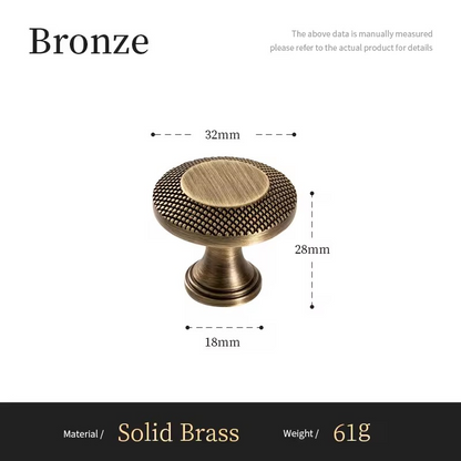 ARDEN | Knurled Antique Bronze Knob