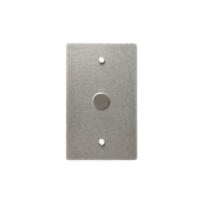 Knurled 1-Gang Dimmer | Solid Brass Wall Plate