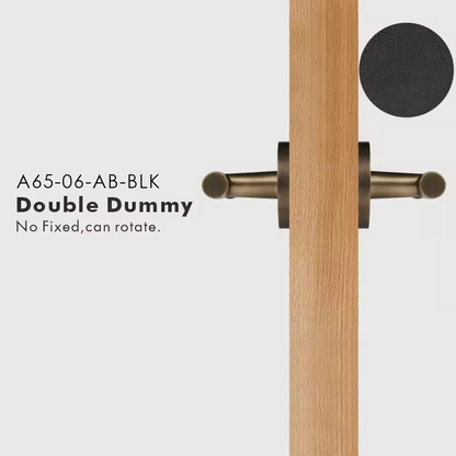GENEVIVE | Real Leather & Brass Door Lever Handle Set