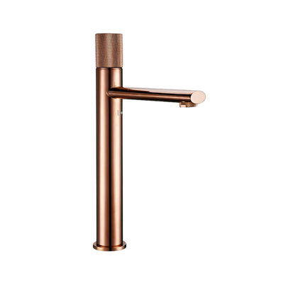 ARTHUR | Rose Gold Knurled Basin Faucet