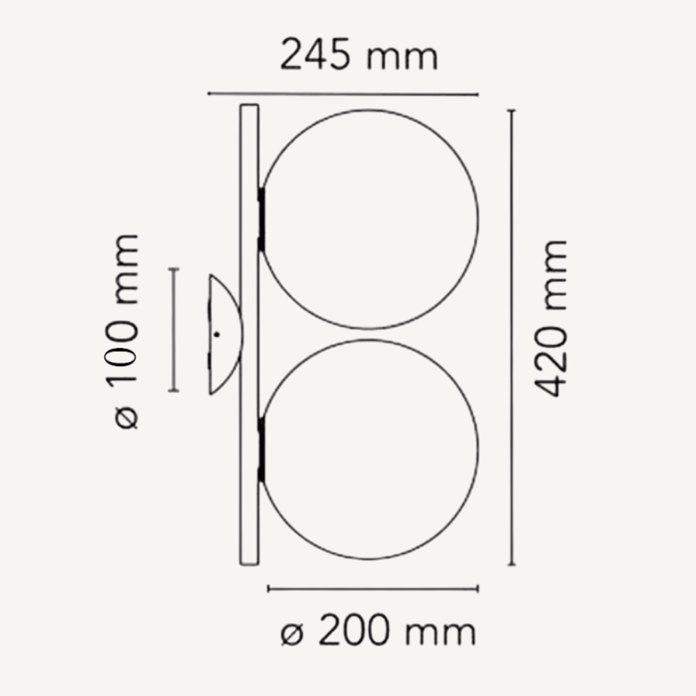 VITTORIO| Italian Double Ball Wall Lamp