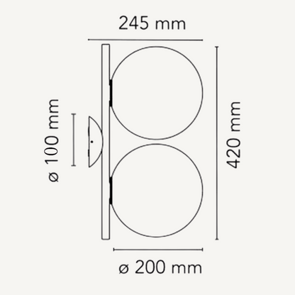 VITTORIO| Italian Double Ball Wall Lamp
