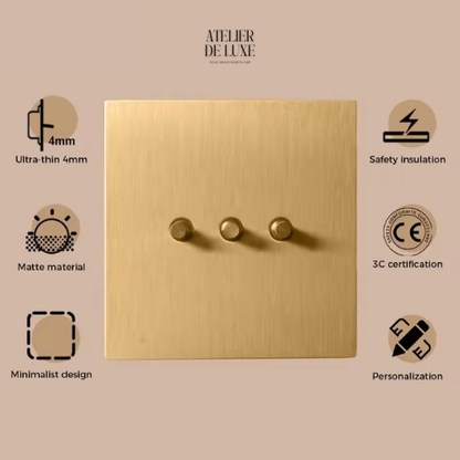 HARLOW | Gold Copper Toggle Switch