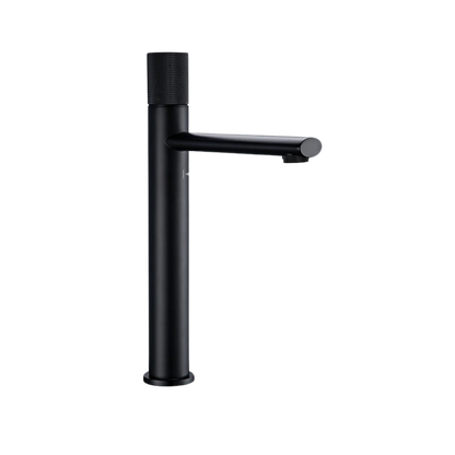ARTHUR | Matte Black Knurled Basin Faucet