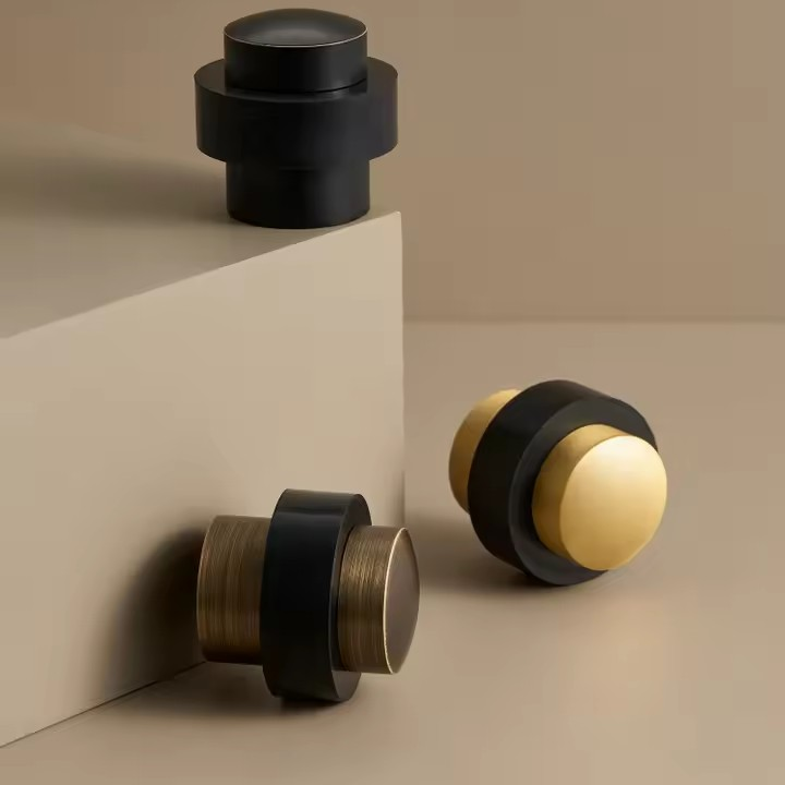 WHITMORE | Plain Brass Doorstop