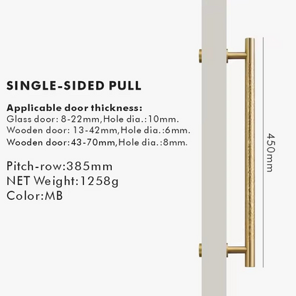 ELLSWORTH | Brass Hammered Pull Bar