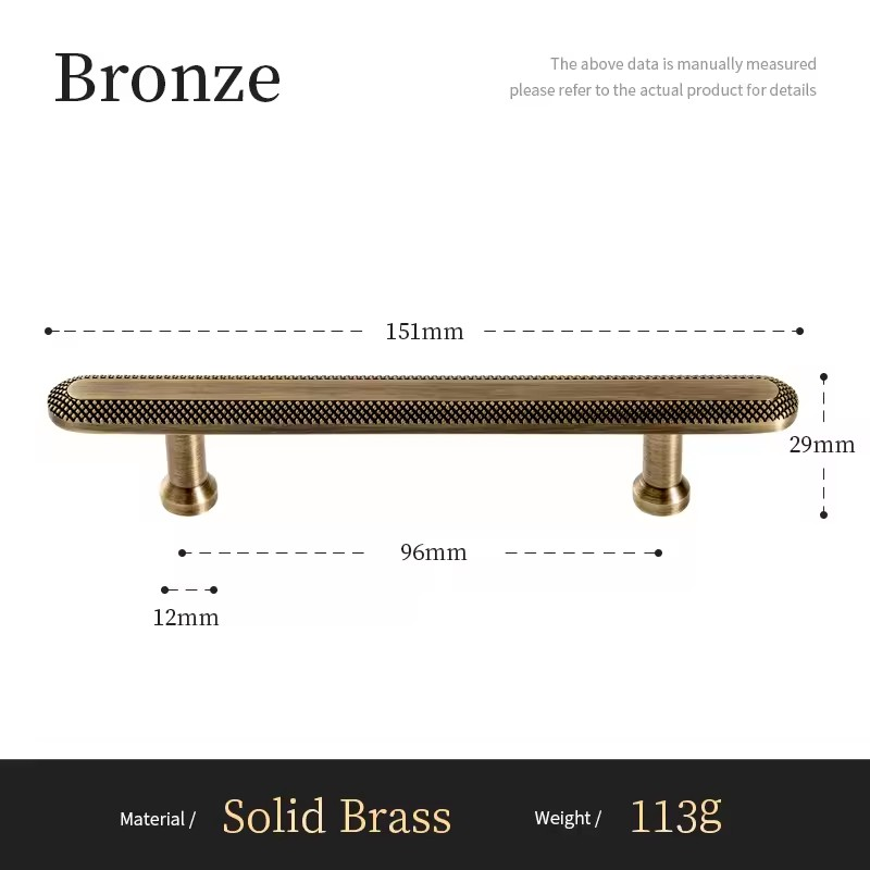 ARDEN | Knurled Antique Bronze Pull