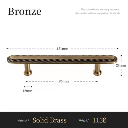 ARDEN | Knurled Antique Bronze Pull