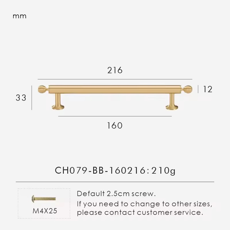 AVON | French Luxury Solid Brass Pull Bar