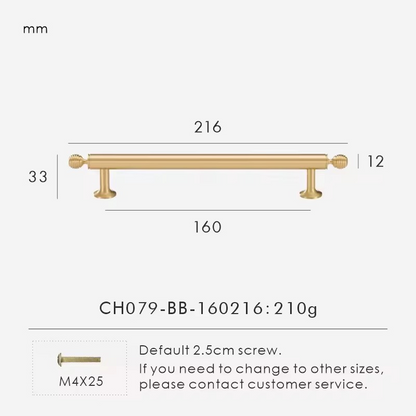 AVON | French Luxury Solid Brass Pull Bar