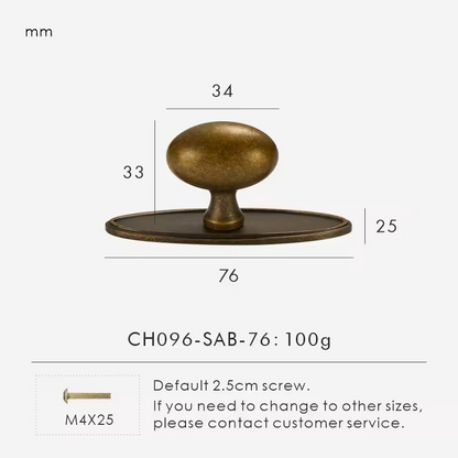 JULIETTE | Solid Brass Egg Door Knob