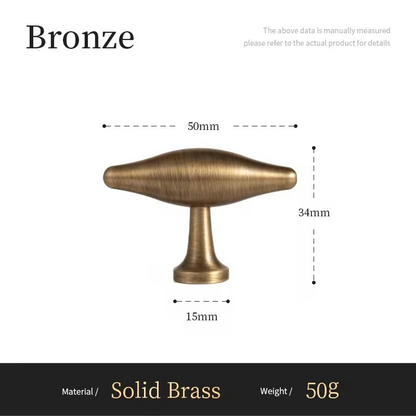 BERKELEY | Retro Bronze Wardrobe & Cabinet T-Bar