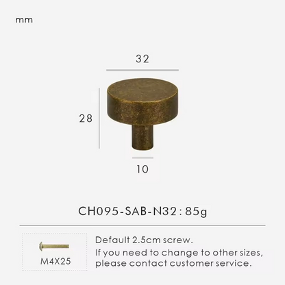 THORNFIELD | Antique Snowflake Bronze Round Knob