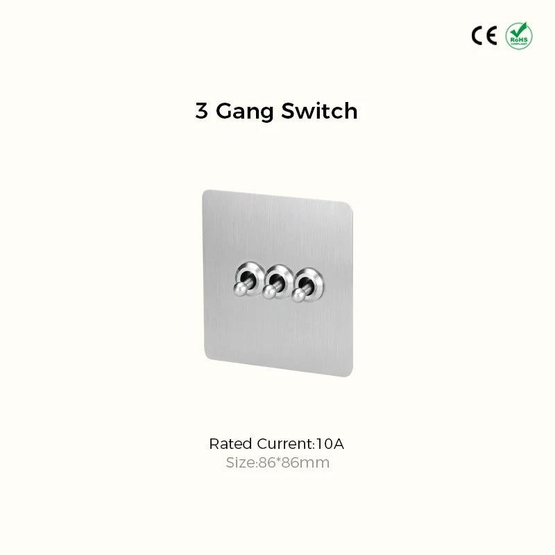 CAMDEN | Silver Toggle Switch