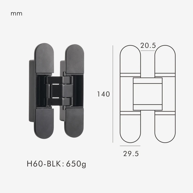 Invisible Concealed Door Hinge