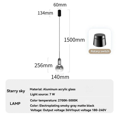 ÉTIENNE| Glass Pendant Light