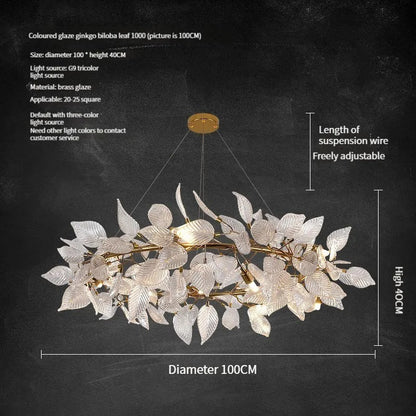SORA| Round Crystal Copper Chandelier