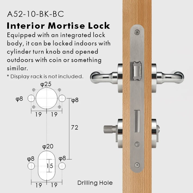 Livorno door handle dimensions and specifications diagram