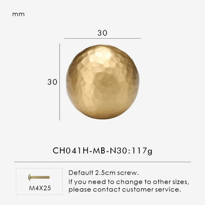SIENA | Hammered Brass Knobs & Pulls
